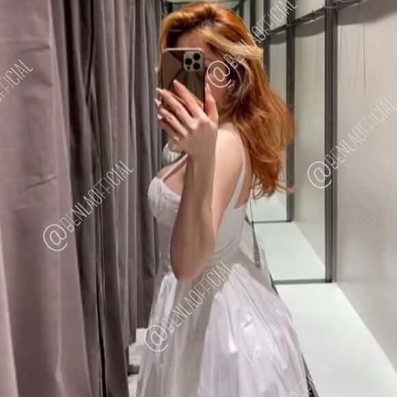 ZARA VOLUMINOUS SKIRT DRESS - Picture 6 of 14